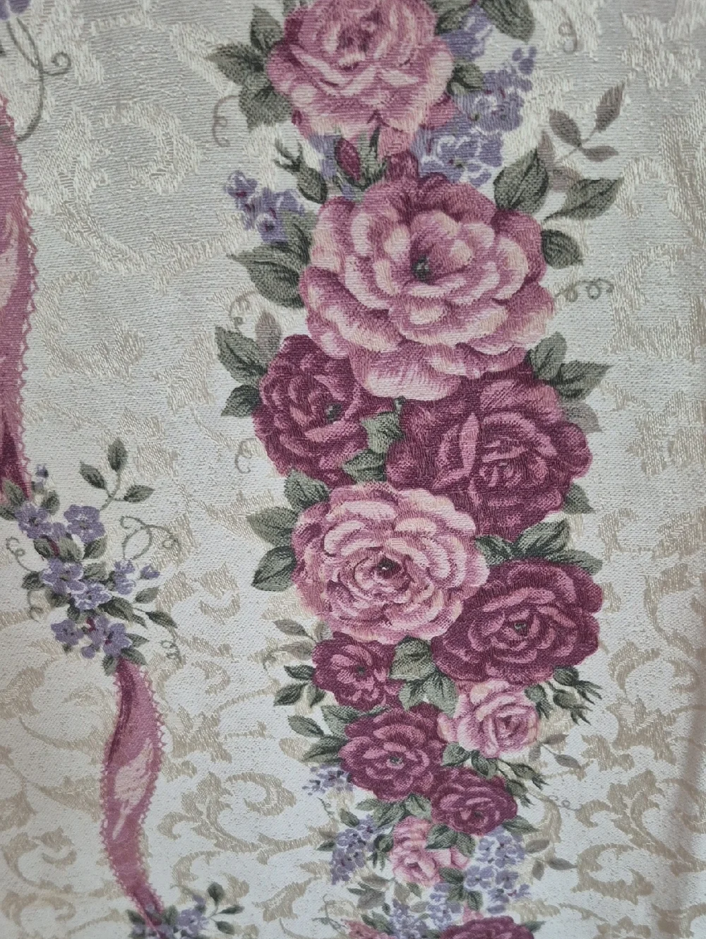 Victorian Floral Tablecloth 114 X 80
